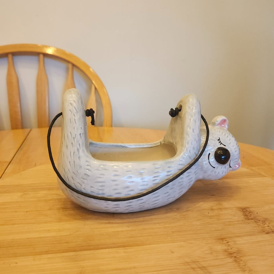🧡 Sally the Peaceful Sloth, Ceramic Decor, Planter 🧡 - photo 4