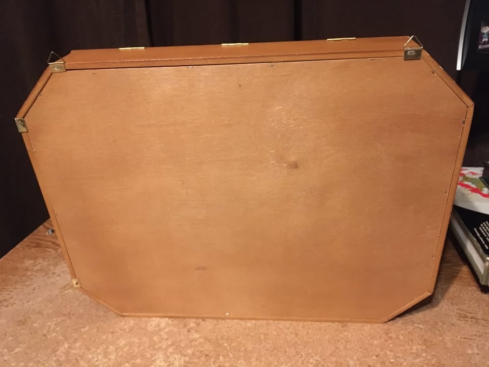 Vintage Wood Curio Cabinet Shadow Box - 17 Compartments - photo 2