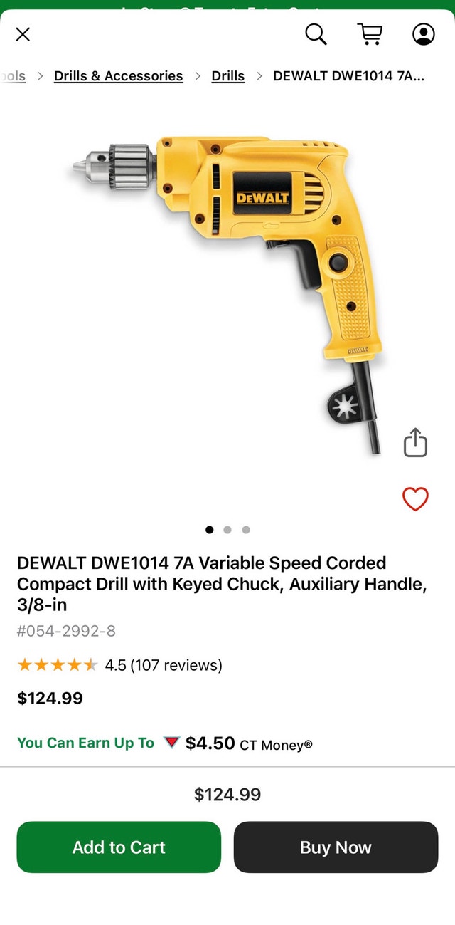 Dewalt DWE1014 variable speed 7 Amp and bits - photo 2