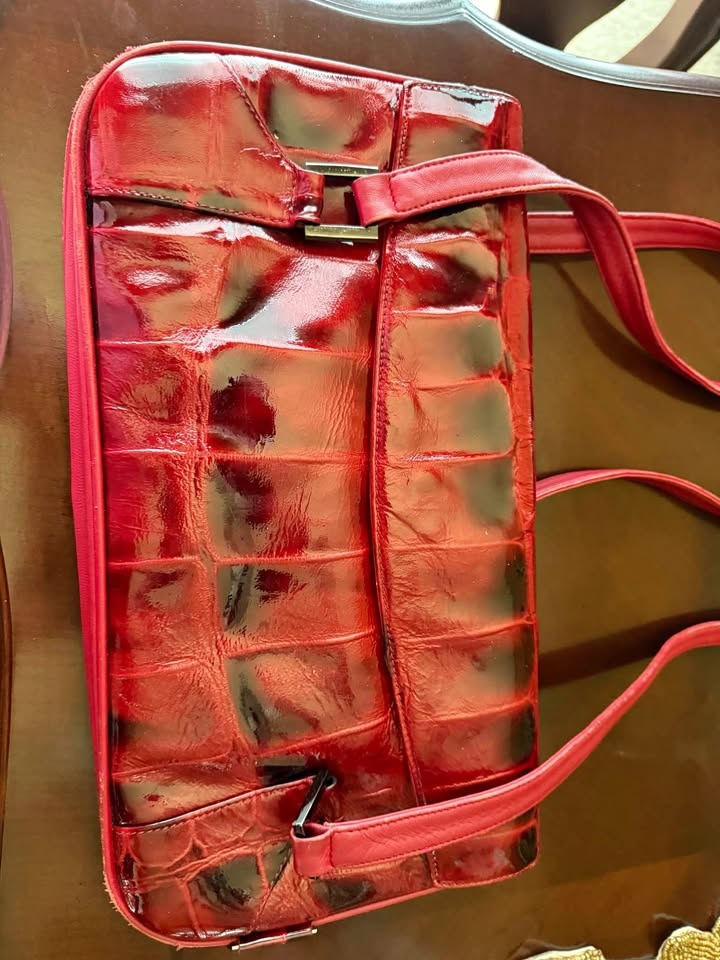 Italian red purse
