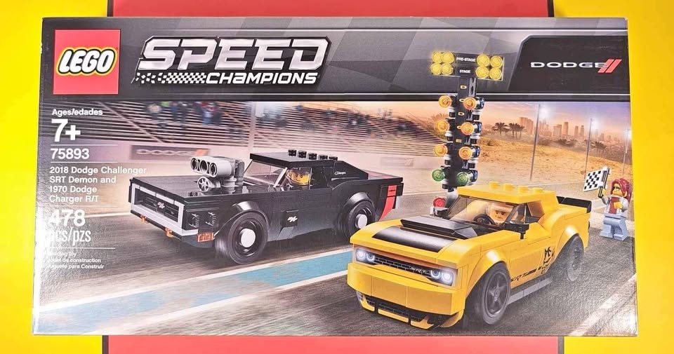 Lego Speed Champions Dodge Challenger SRT Demon & Charger R/T Re