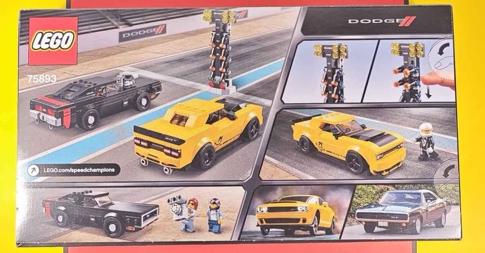Lego Speed Champions Dodge Challenger SRT Demon & Charger R/T Re - photo 2