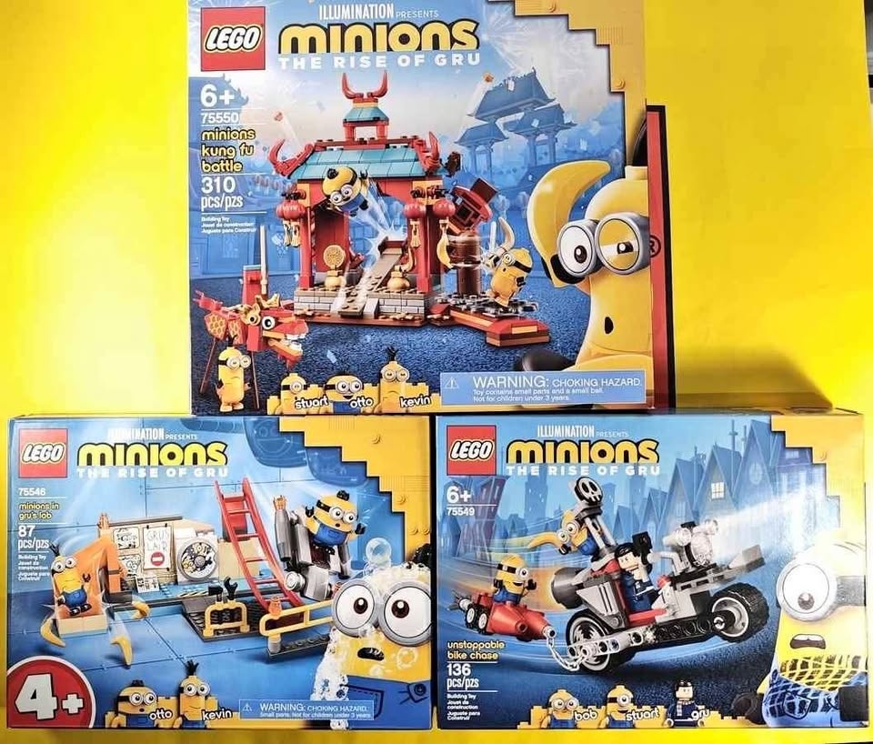Clearance Lego Minions 75546/75550 Gru's Lab/Kung Fu Battle