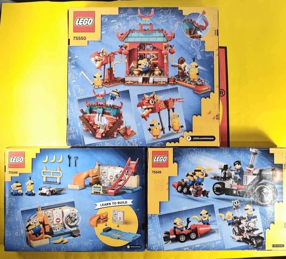 Clearance Lego Minions 75546/75550 Gru's Lab/Kung Fu Battle - photo 2