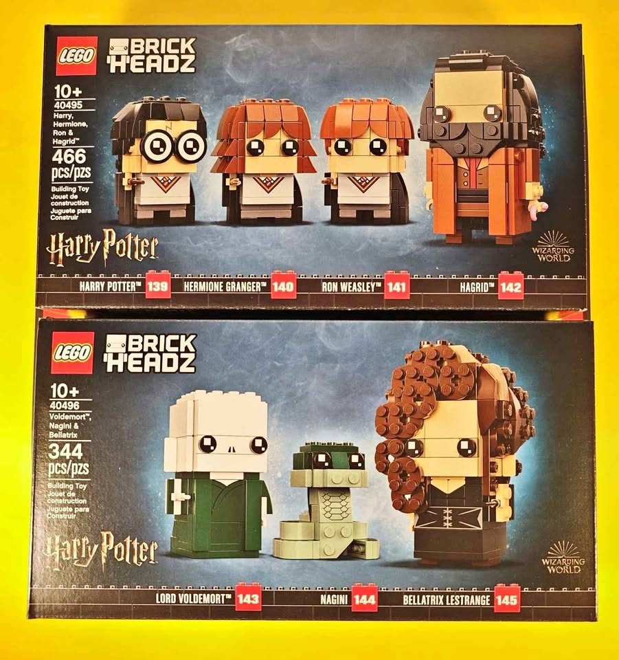 Lego BrickHeadz 40495 Harry, Hermione, Ron & Hagrid / 40496 Vold