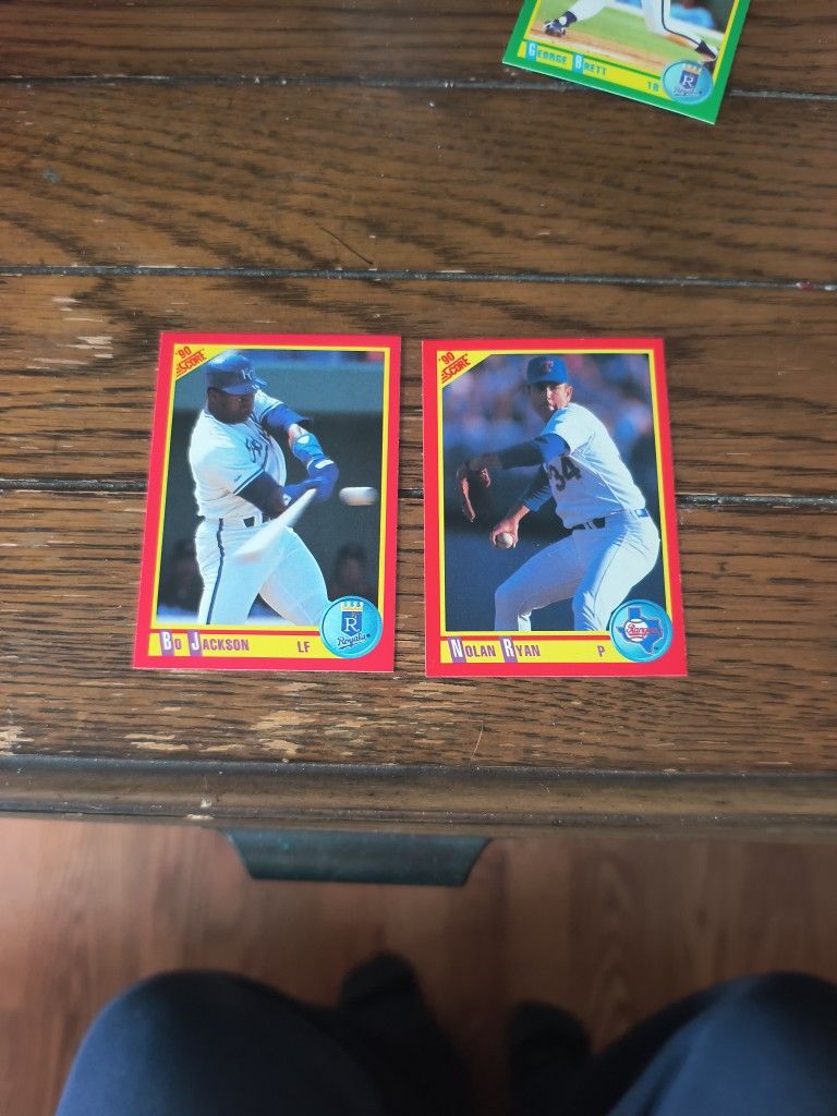 1990 Score Bo Jackson and Nolan Ryan