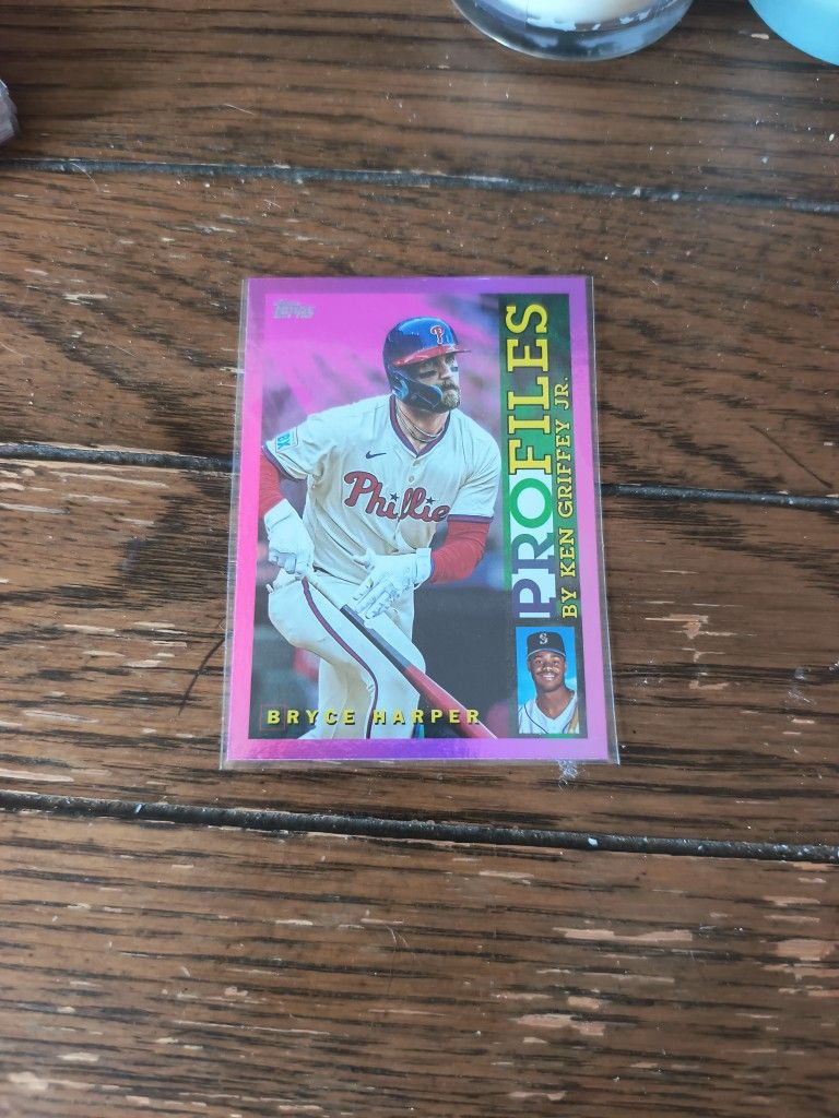 Bryce Harper Purple Foil Profiles Ken Griffey Jr