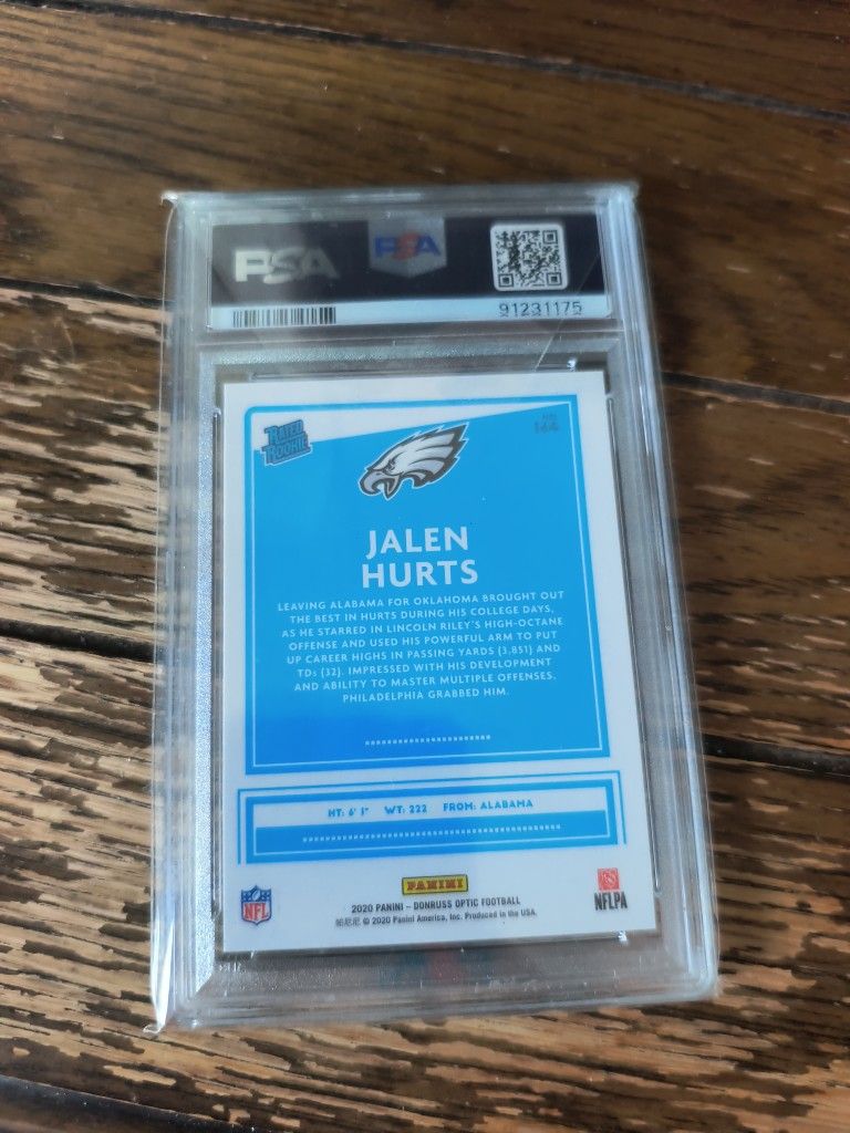 Jalen Hurts Rookie Card PSA 10 - photo 2