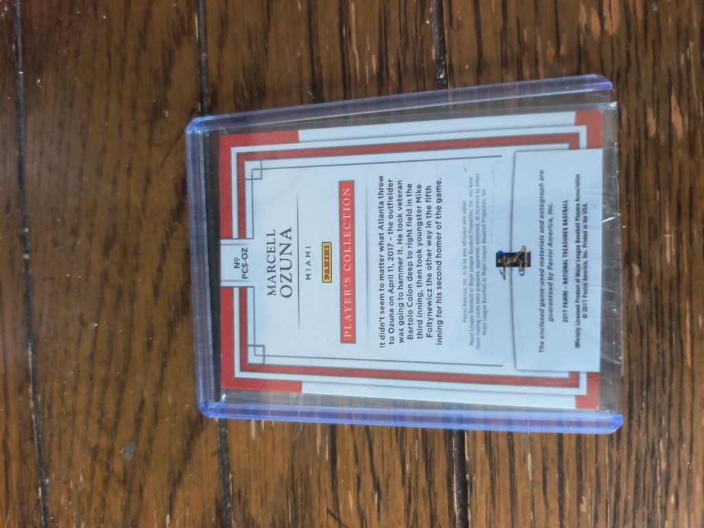 Marcel Ozuna Autographed Relic Baseball Card - photo 2