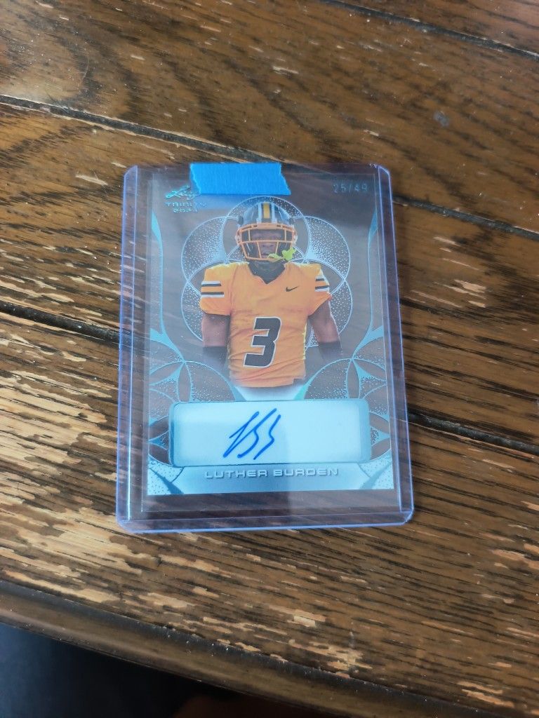 Luther Burden Leaf Autographed Rookie Card