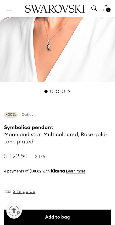 Swarovski Luna Necklace No Box - photo 5