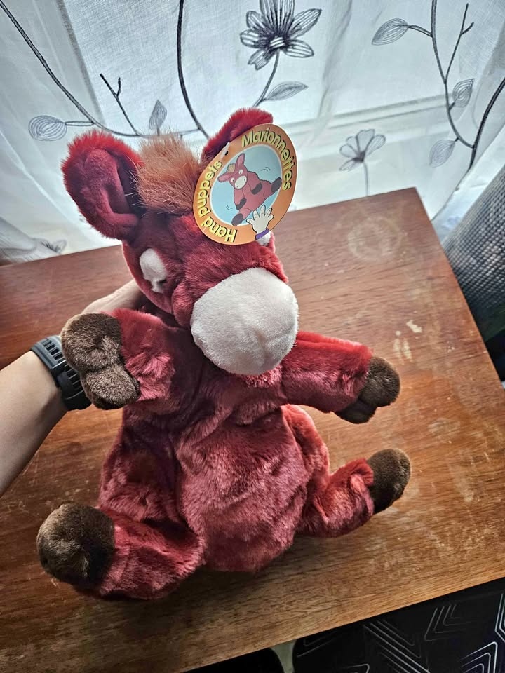 Donkey Hand Puppet Marionnettes Plush