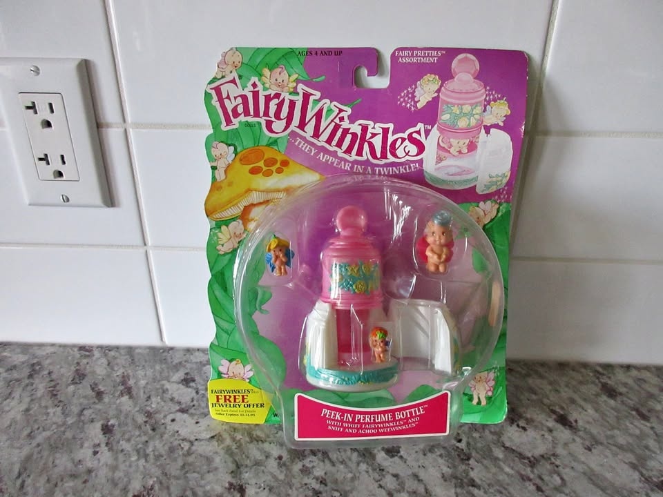 Vintage Fairy Winkles Peek-In Perfume Bottle