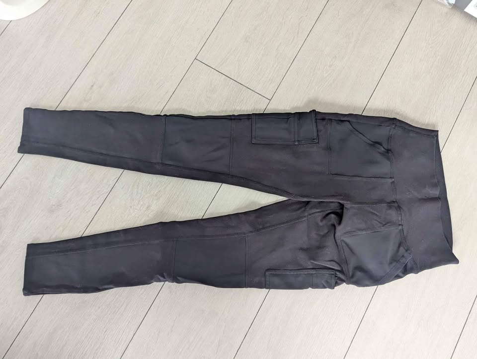 Alo High Waist Cargo Leggings - Black, Size S - photo 2