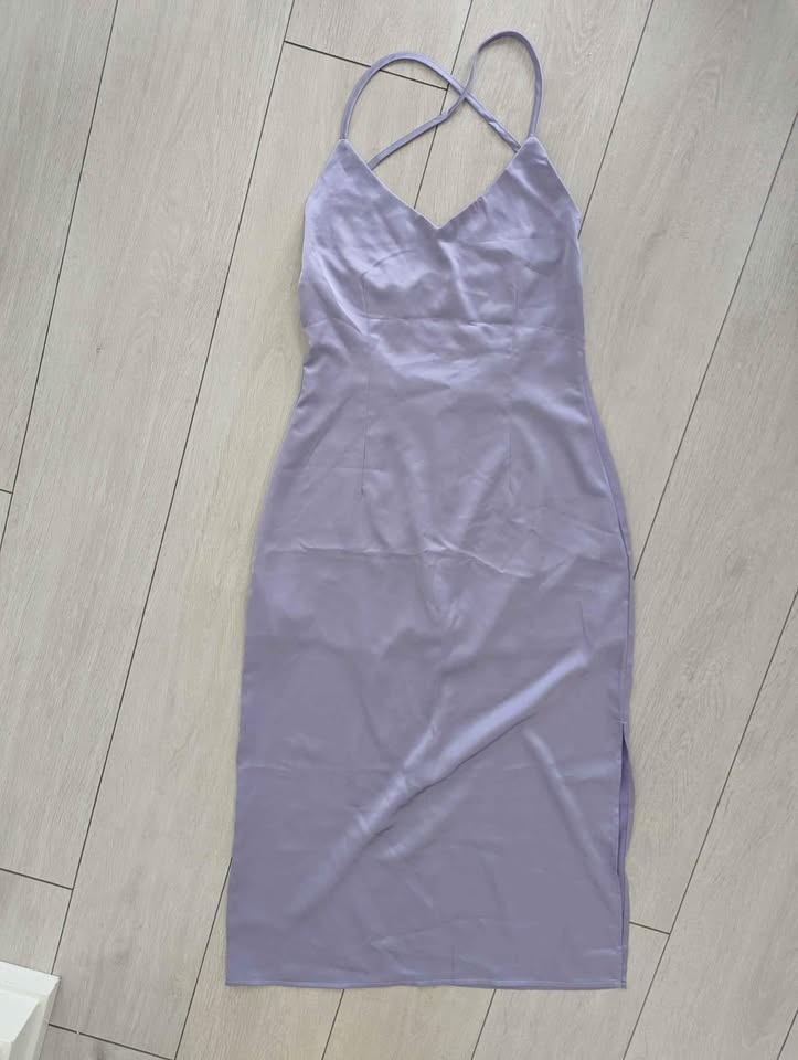 Mercci22 satin midi slip dress - size medium - photo 3