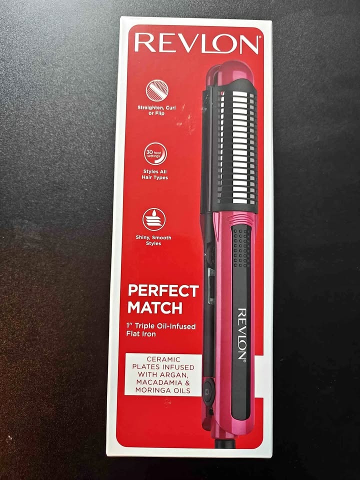 REVLON Perfect Match Flat Iron - 2-in-1 Hair Straightener