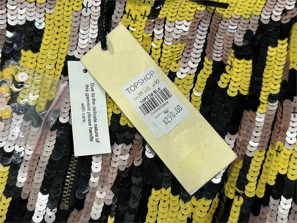 NEW TOP SHOP SEQUIN DRESS SIZE 6 - photo 2