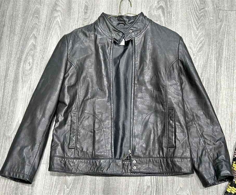 Calvin Klein Women's Leather Jacket Size M