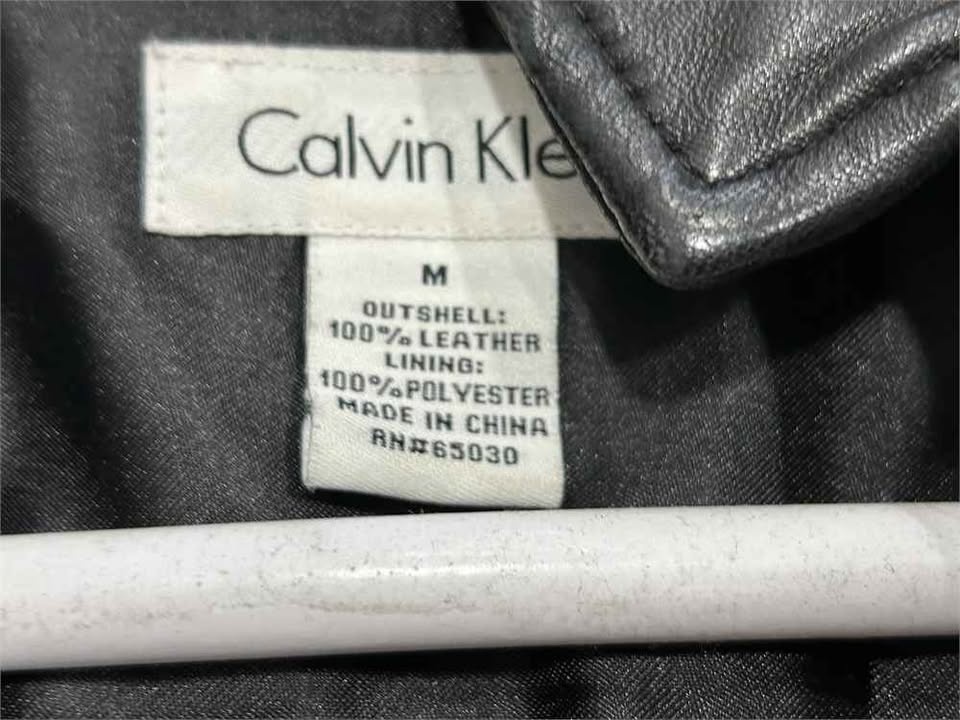 Calvin Klein Women's Leather Jacket Size M - photo 2