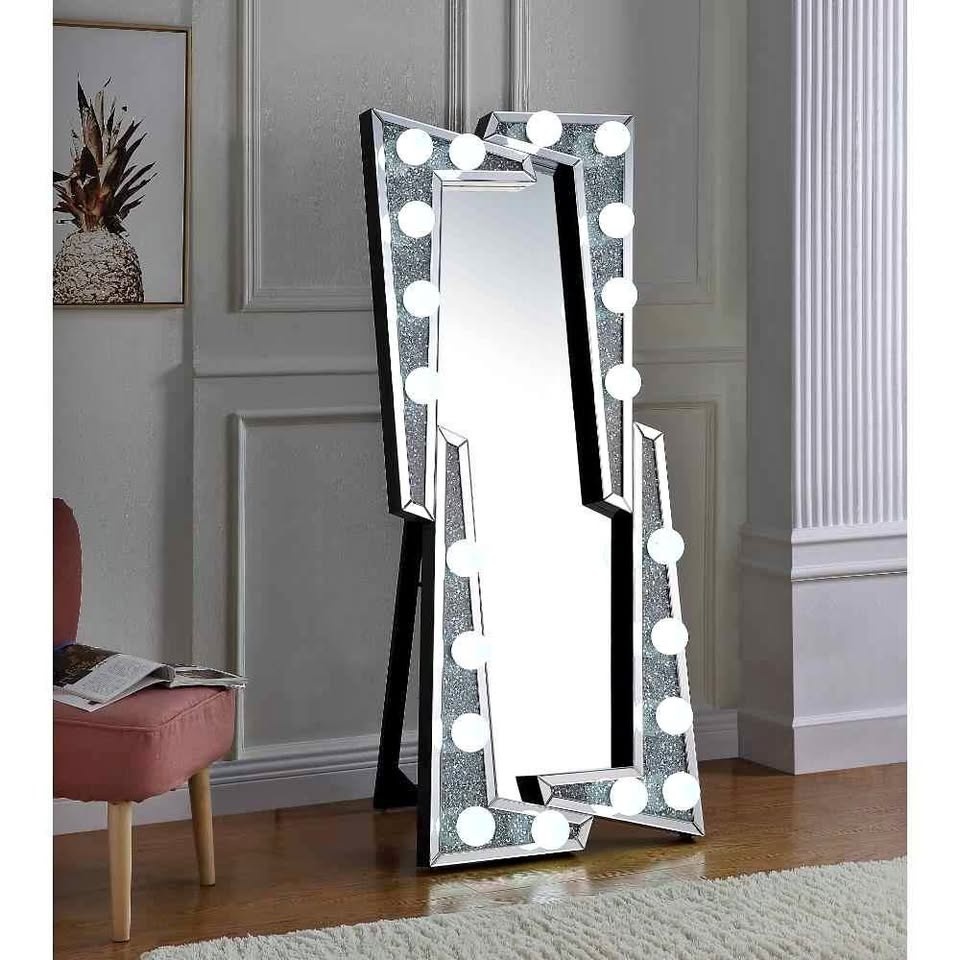 Acme Furniture Noralie 97757 LED Vanity Floor Mirror