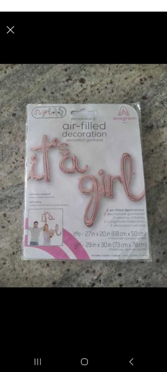 It's a girl balloons Brand new