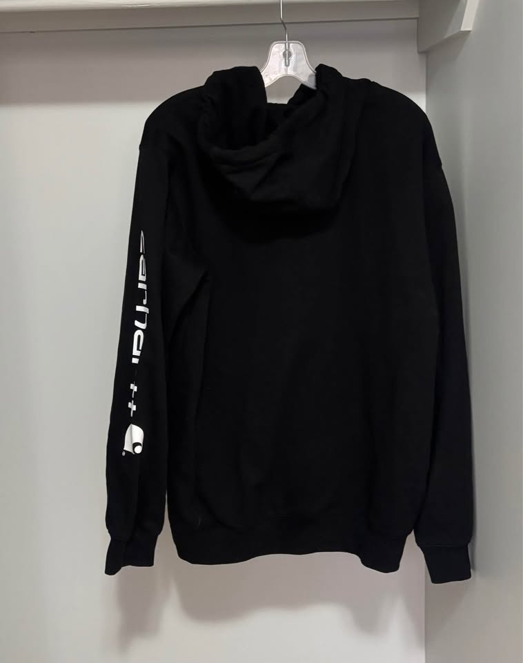 Carhartt Men's Logo Sleeve Pullover Hoodie - like new, Size Med - photo 2