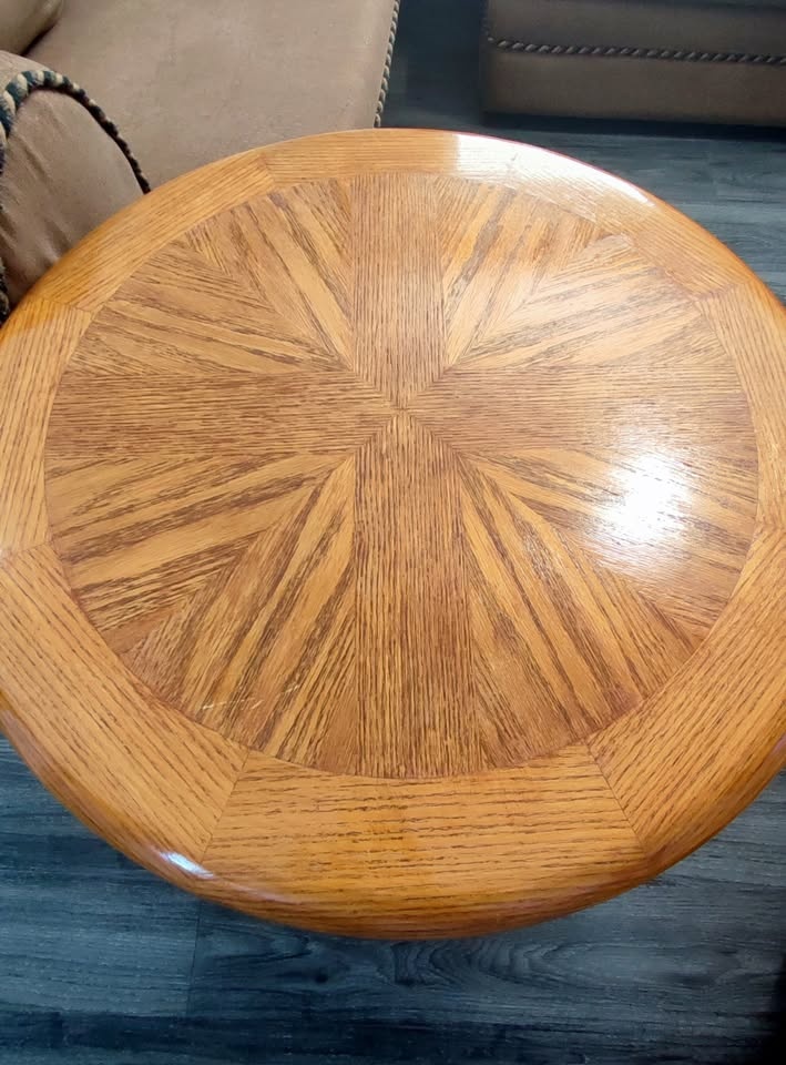 Art Deco Revival / Post-Modern Oak End Tables - photo 3
