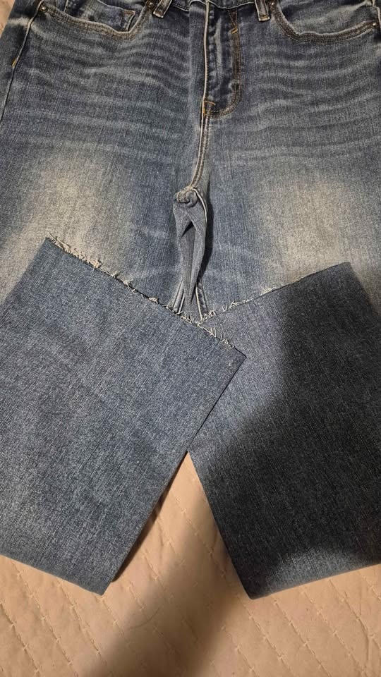 VIGOSS Crop Straight Jeans Light Blue Size 29 - photo 2