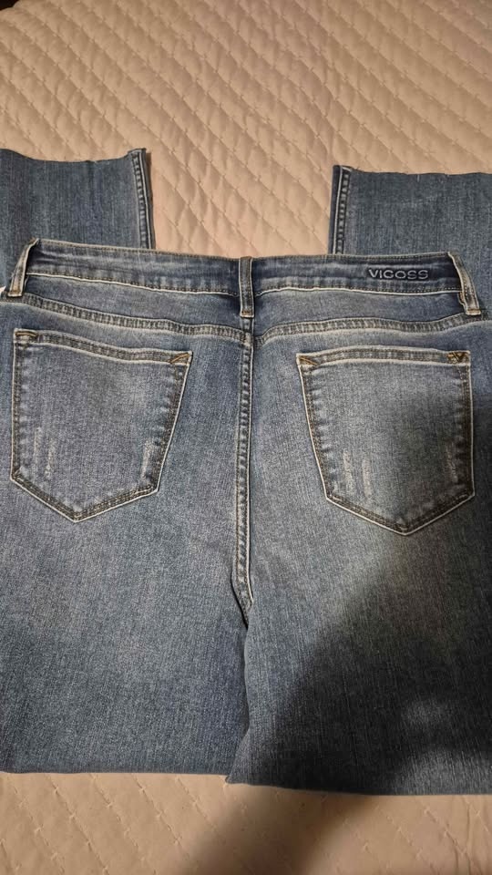VIGOSS Crop Straight Jeans Light Blue Size 29 - photo 4