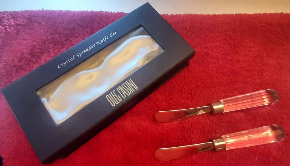 Oleg Cassini Crystal Spreader Knives (Butter/Cheese) - photo 3