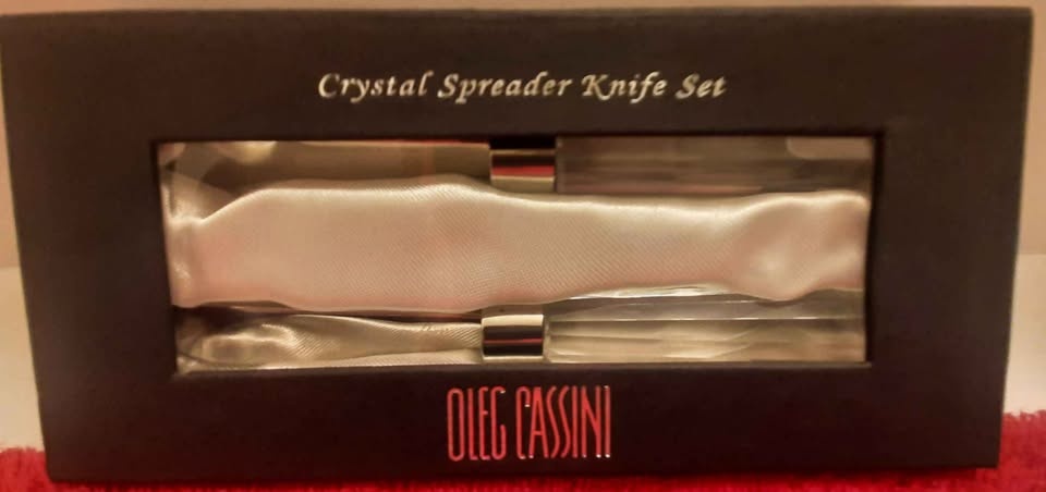 Oleg Cassini Crystal Spreader Knives (Butter/Cheese) - photo 4