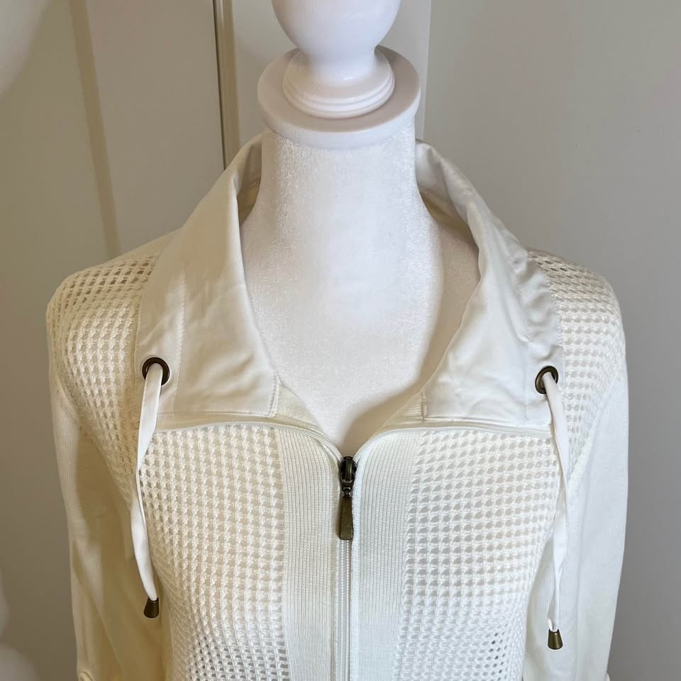 ALLISON DALEY Cream Coloured Mesh Jacket - photo 2