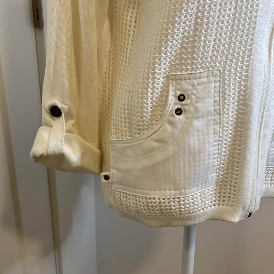 ALLISON DALEY Cream Coloured Mesh Jacket - photo 4