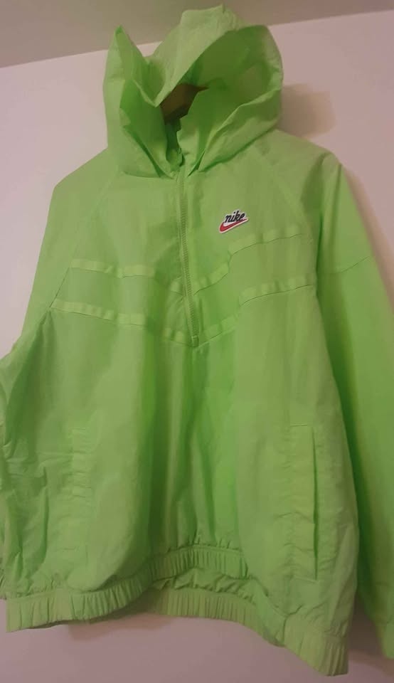 Nike Sportswear Heritage Windrunner 1/2-Zip Hooded Jacket - Neon - photo 2