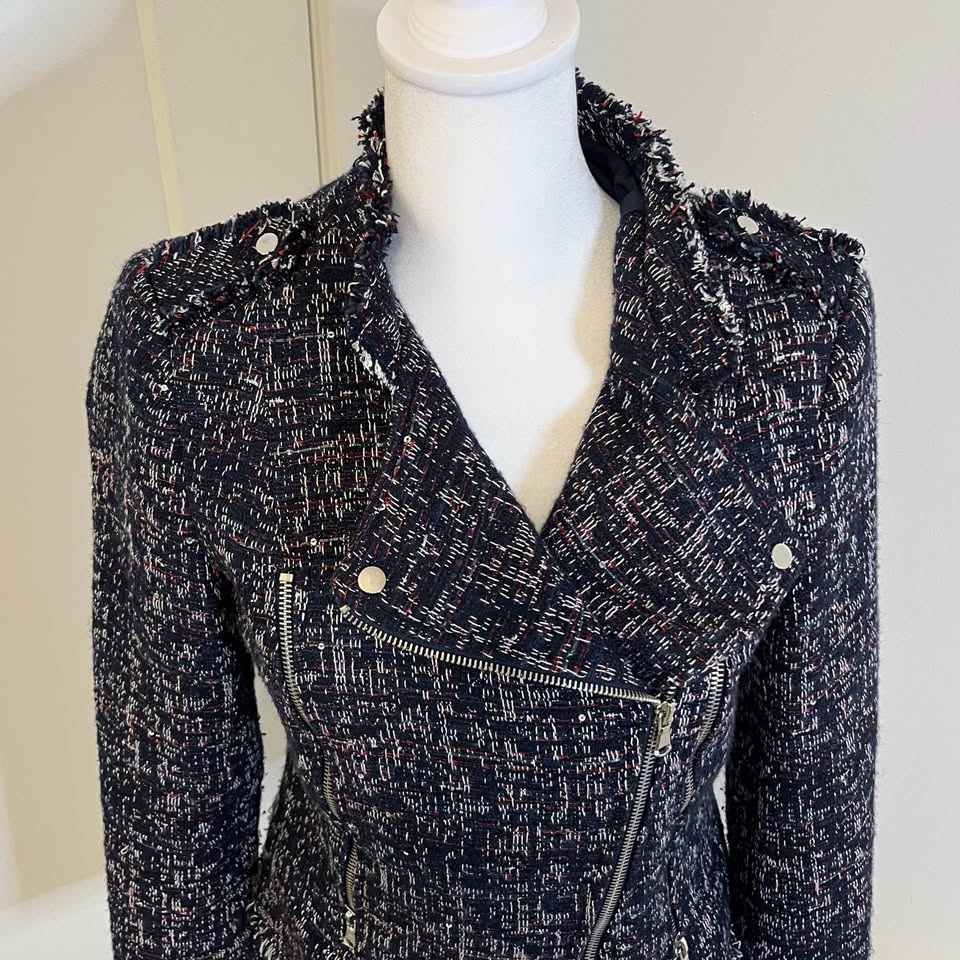 DEX Thick Tweed Jacket - Size XS - photo 2