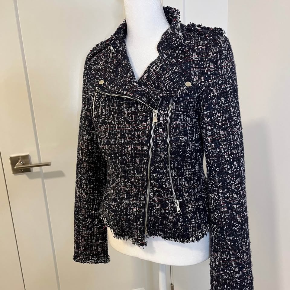 DEX Thick Tweed Jacket - Size XS - photo 3