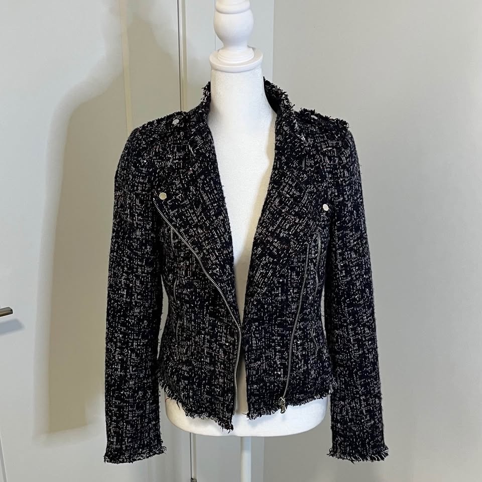 DEX Thick Tweed Jacket - Size XS - photo 4