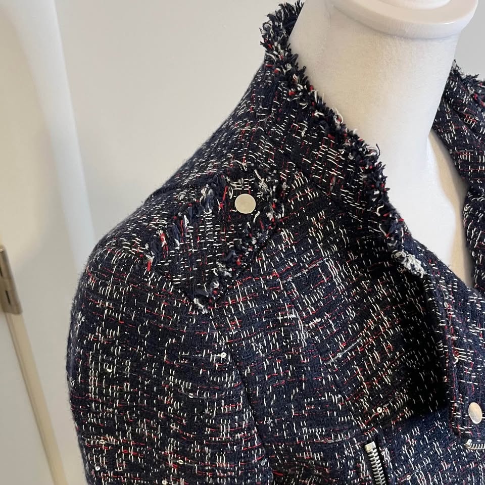 DEX Thick Tweed Jacket - Size XS - photo 5