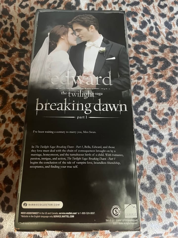 Twilight Saga Breaking Dawn Part 1 Edward Barbie Doll - photo 2
