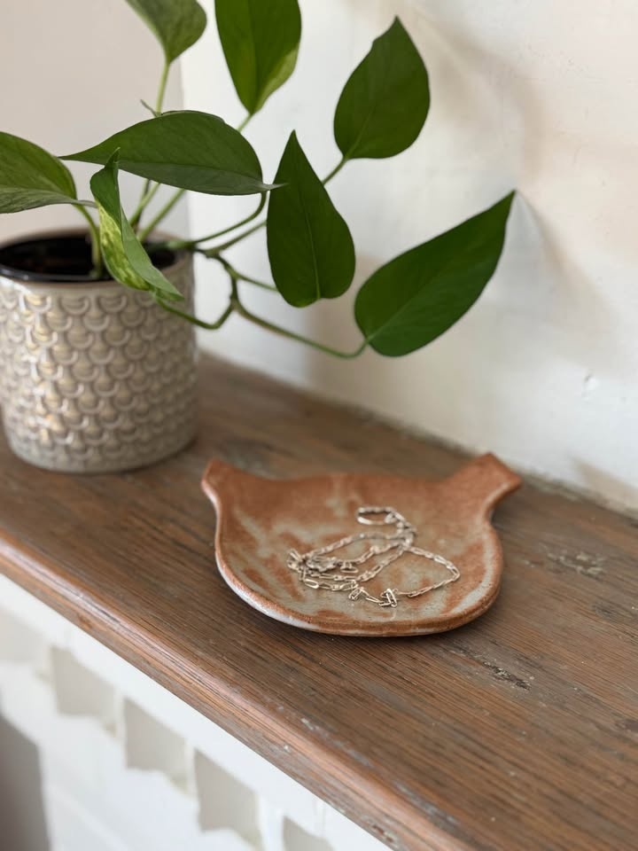 Signed Studio Pottery Dish 6” - Japanese Wabi Sabi Stoneware - photo 2