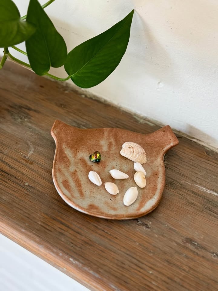 Signed Studio Pottery Dish 6” - Japanese Wabi Sabi Stoneware - photo 4
