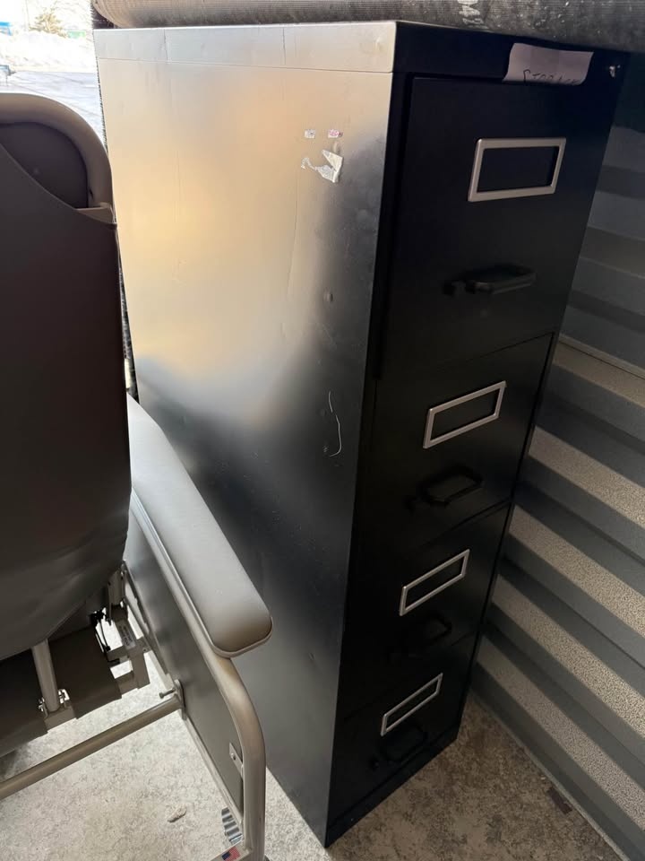 4-Drawer Vertical Legal File Cabinet - Black (2 pcs) - photo 4