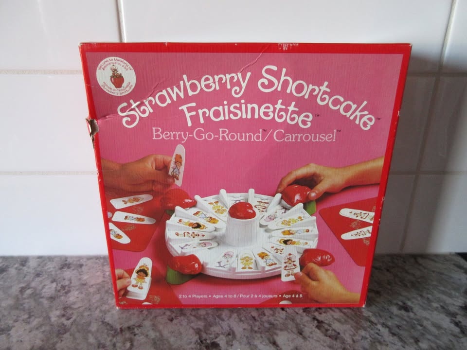 Vintage Strawberry Shortcake Berry Go Round Game Complete - photo 3