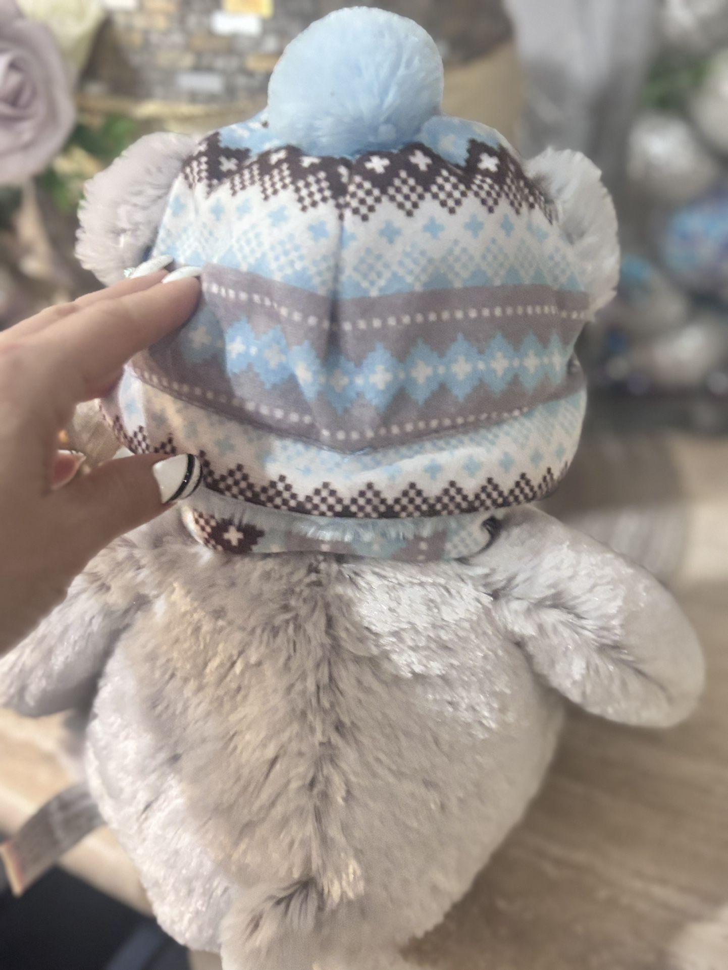 Hug Fun International Plush Bear – 17.5” Super Soft Winter Bear - photo 2