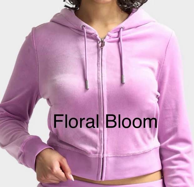 Small Juicy Couture Velour Tracksuit Floral Bloom NWT - photo 2