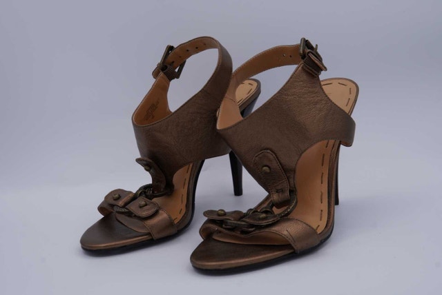 Nine West Brown Leather Heels (Size 8)