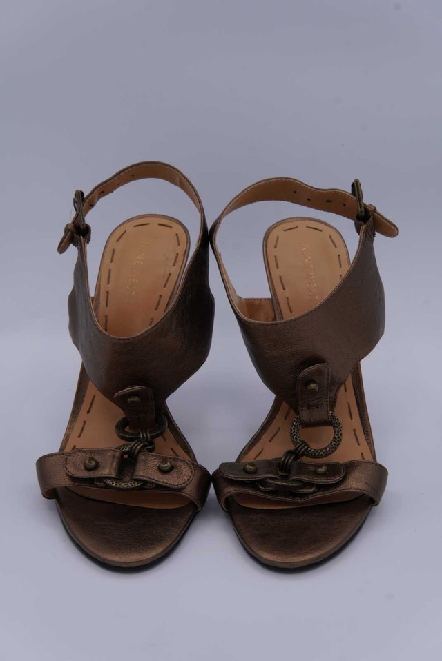 Nine West Brown Leather Heels (Size 8) - photo 3