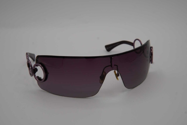 YSL Purple Metal Ring Sunglasses