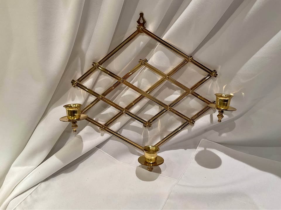 Brass Accordion Vintage Candle Scone