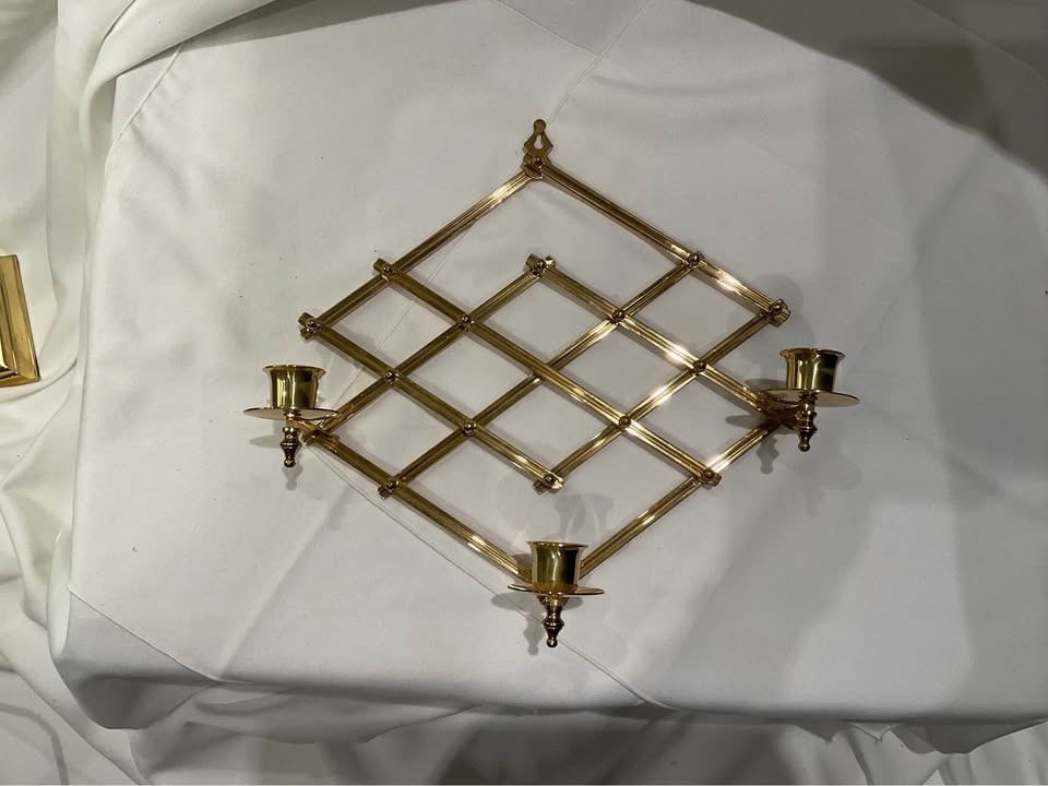 Brass Accordion Vintage Candle Scone - photo 3